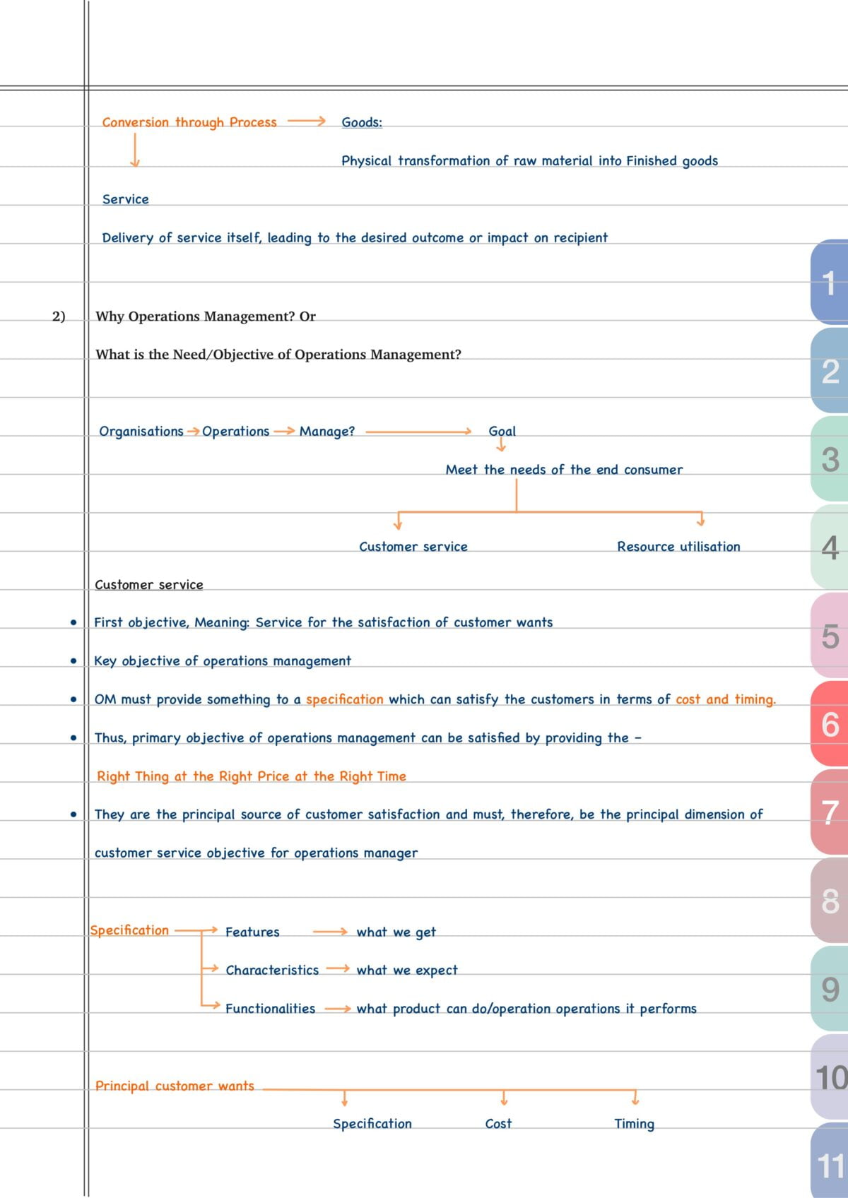 Operations Management and Strategic Management Notes | Paper 9 | CMA Inter | Jun/Dec 2024 (PDF)