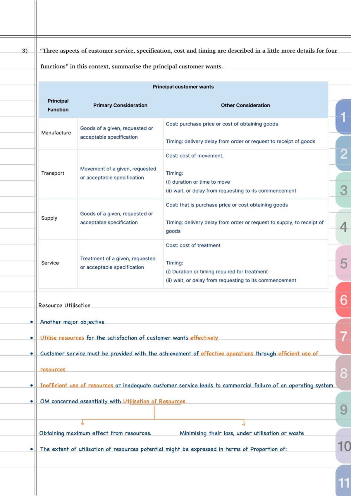 Operations Management and Strategic Management Notes | Paper 9 | CMA Inter | Jun/Dec 2024 (PDF)