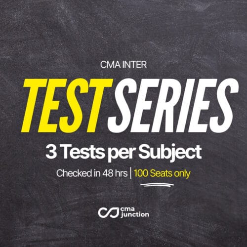 CMA Test Series(1) Test Series | CMA Inter | Dec 2025