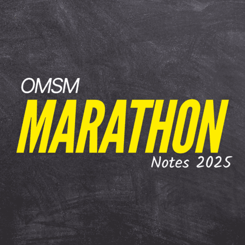 OMSM Marathon Notes 2025